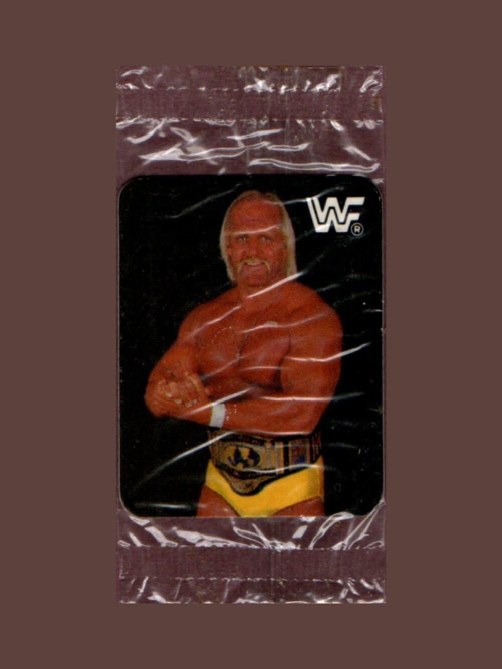 Hostess 1987 WWF WrestleMania Mini Sticker Card Hulk Hogan Sealed
